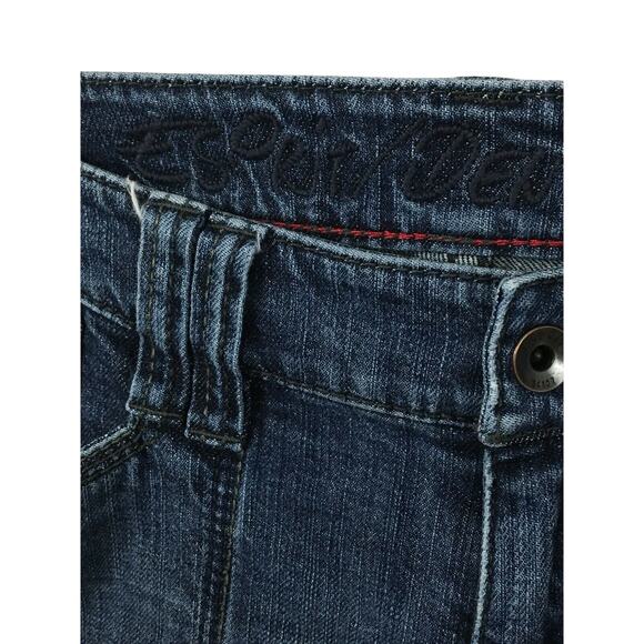 Esprit Straight Leg Dark Wash Y2K Jeans Women Tag 29x32 Measures 32x31 Retro - Picture 5 of 8